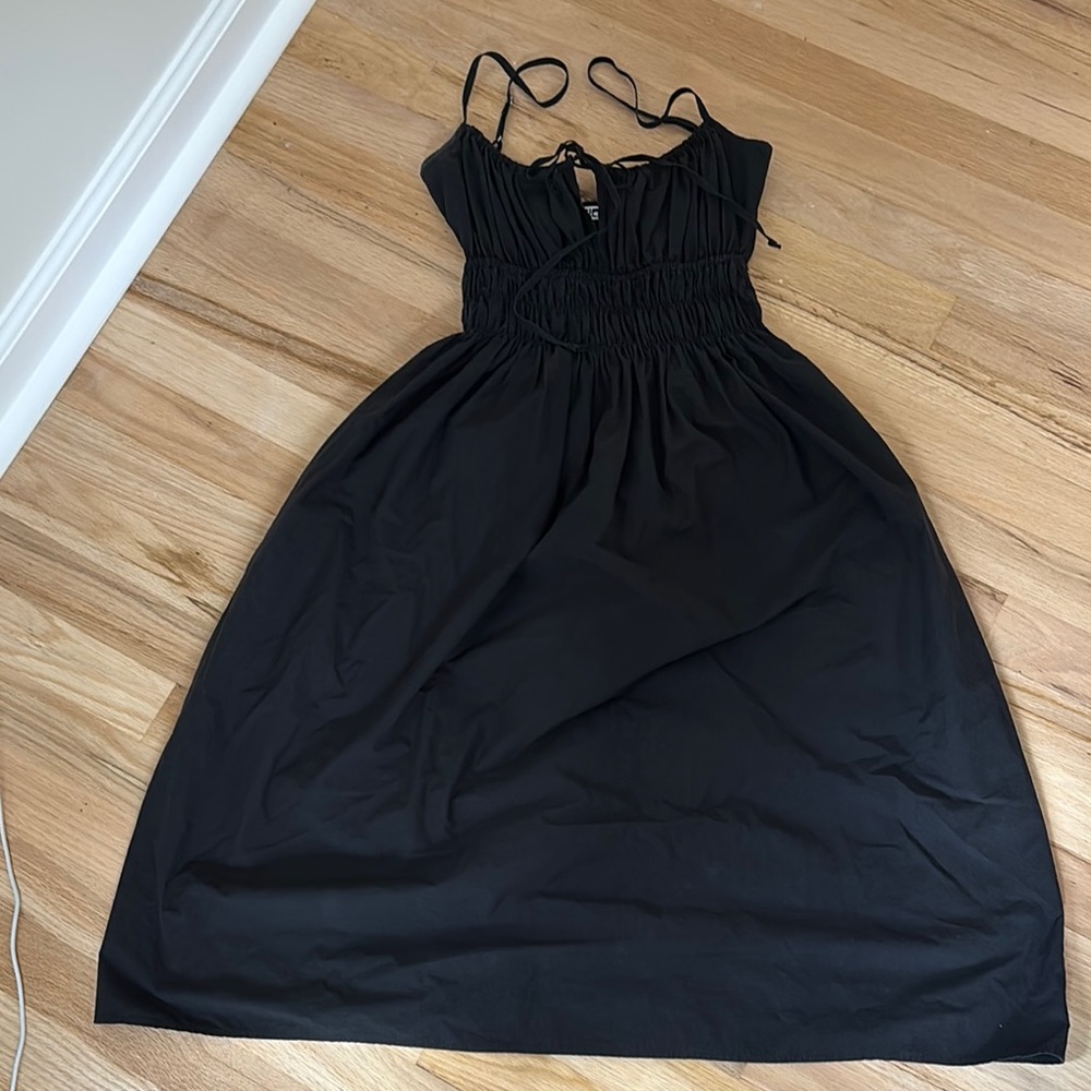 Ciao Lucia Russo Poplin Black Midi Dress